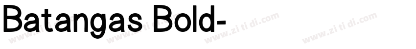 Batangas Bold字体转换